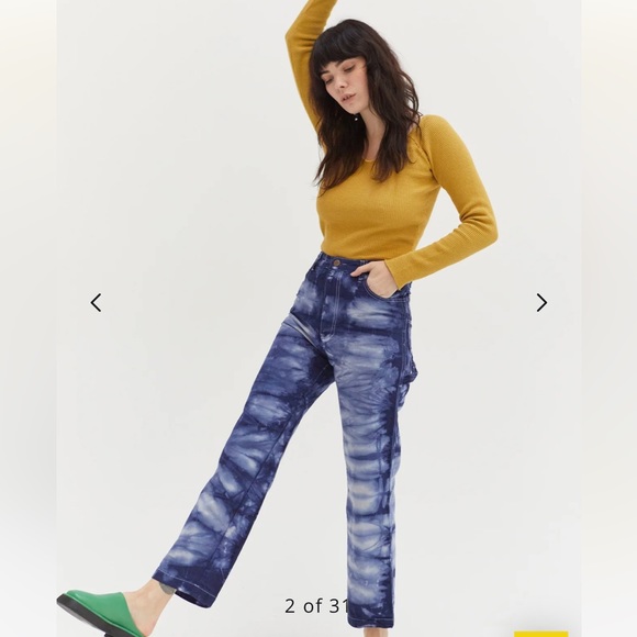 NEW Lykke wullf indigo dyed painter pants 00 - Picture 5 of 11